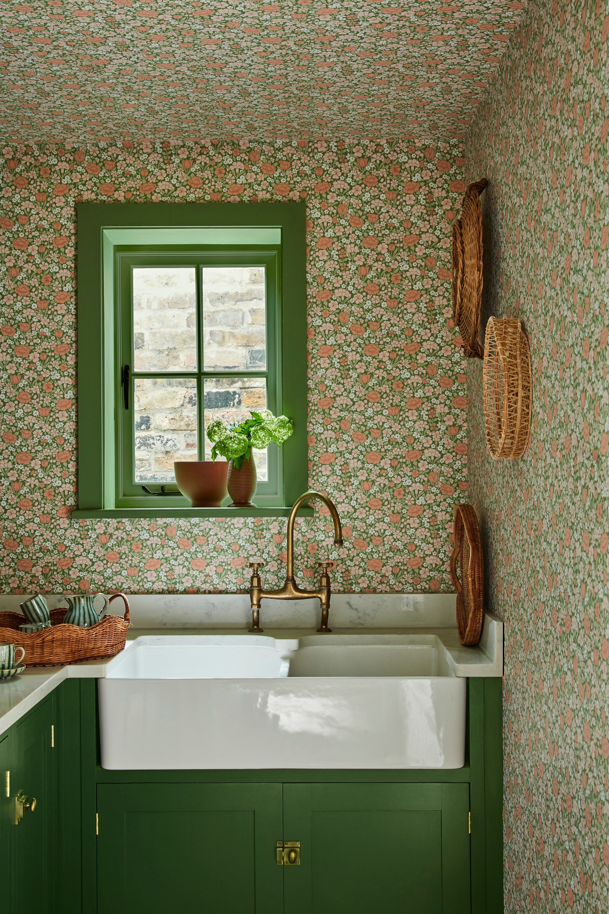 Little Greene Behang Spring Flowers - Garden