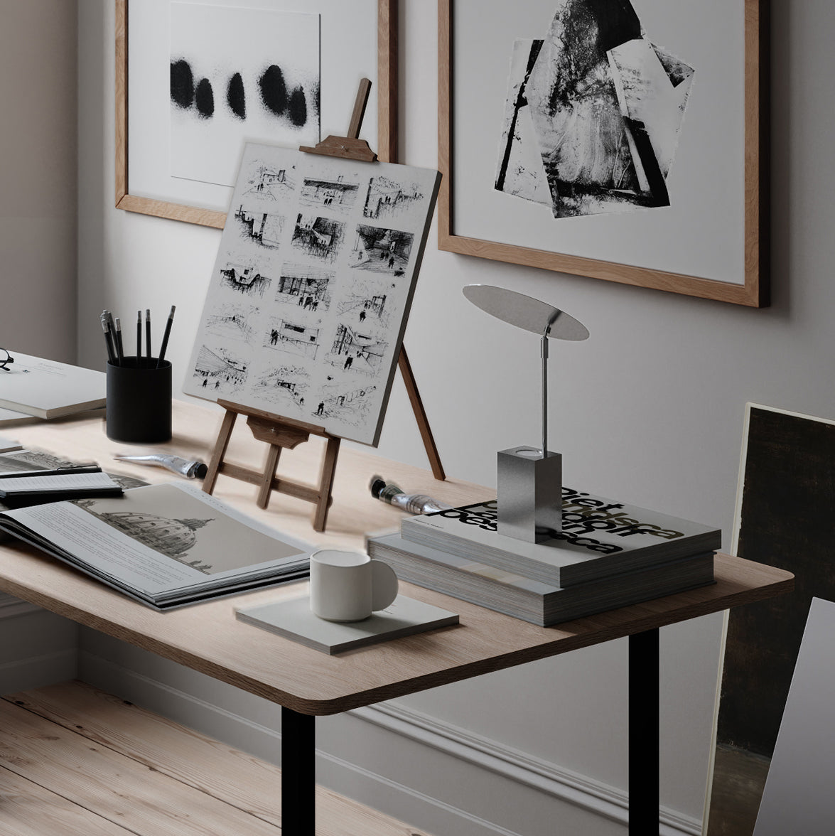 101 Copenhagen Reflect chrome tafellamp