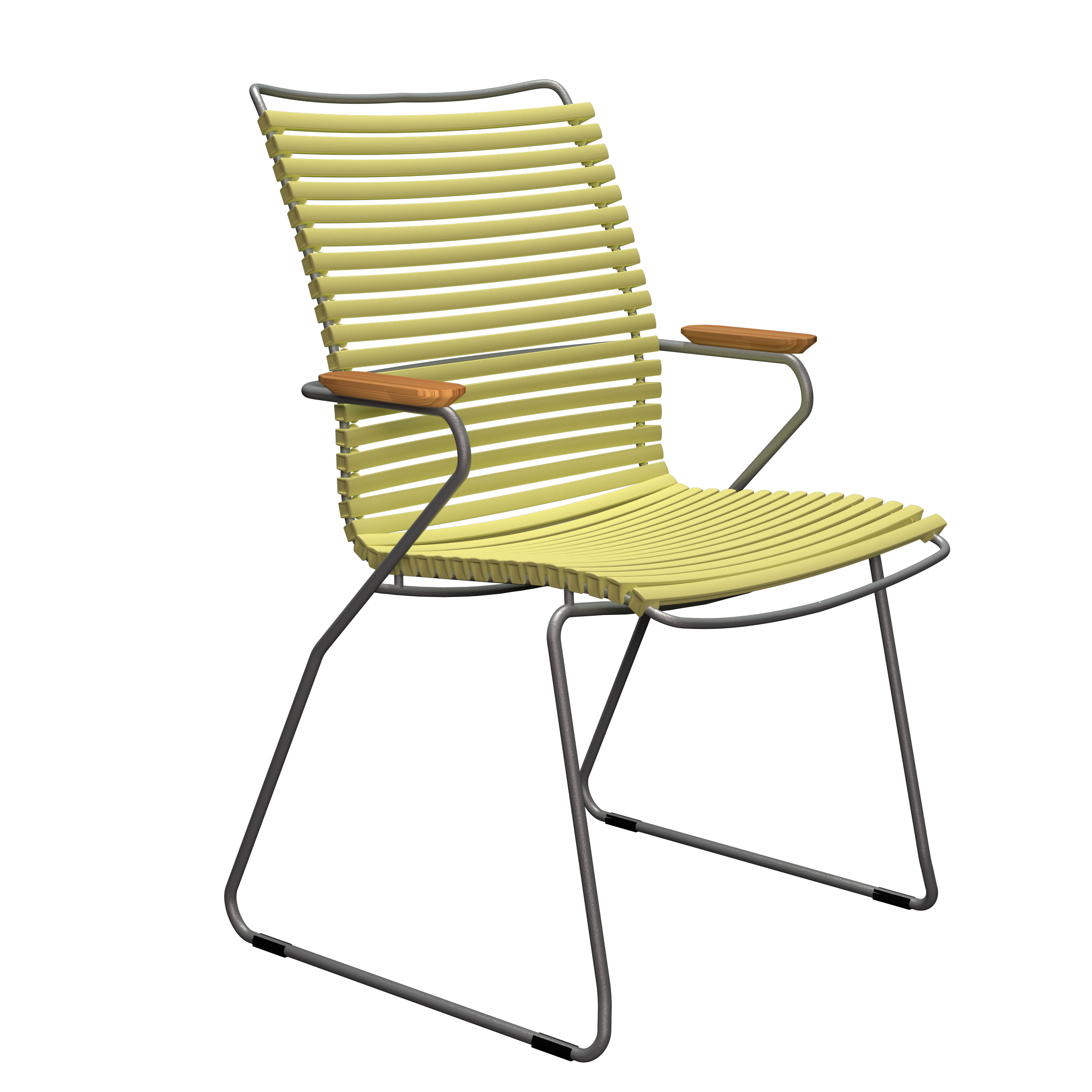 Houe Click dining tall back armchair outdoor zest lemon