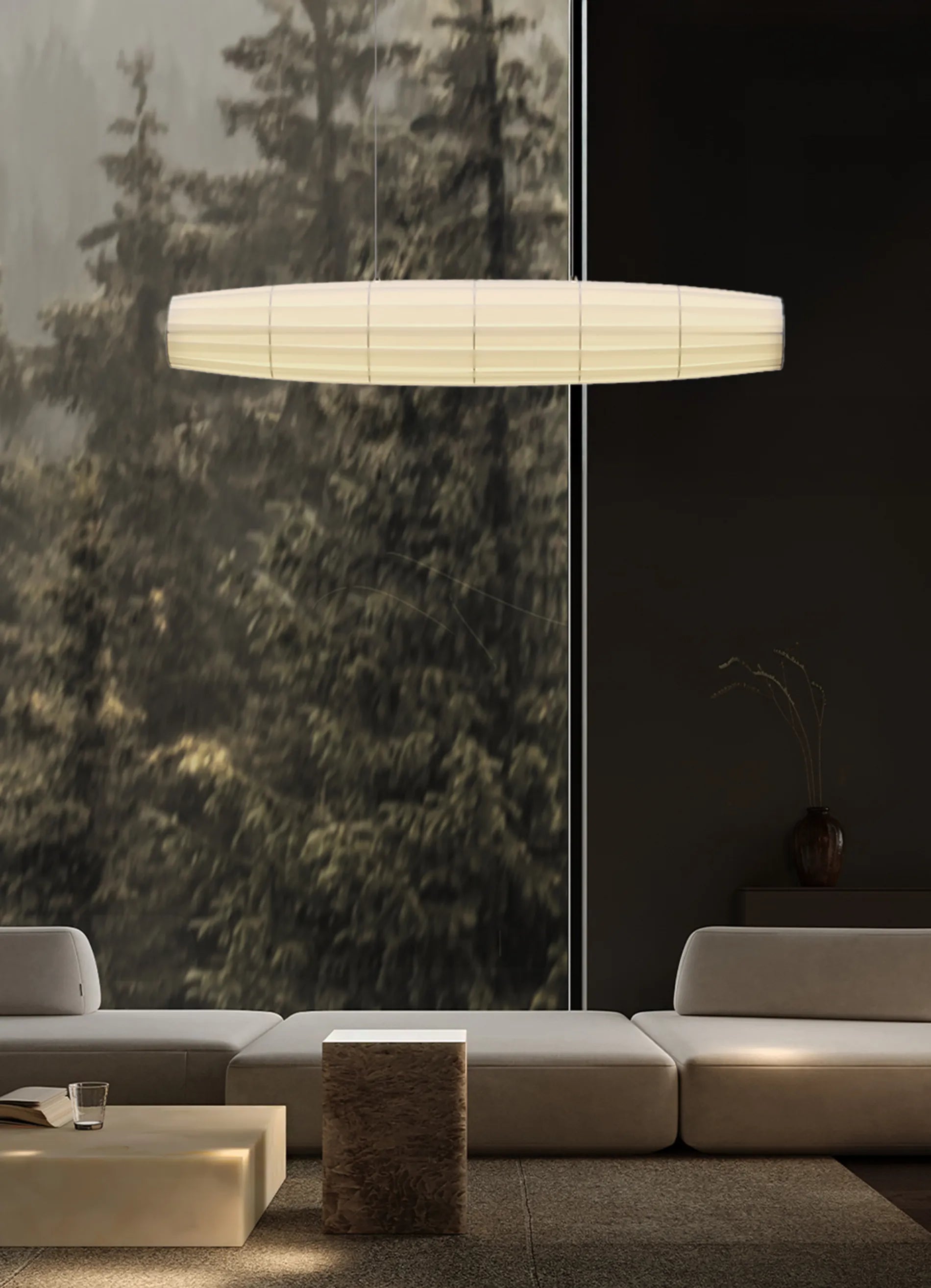 DCW éditions Colonne Pendant 100 hanglamp wit sfeerfoto