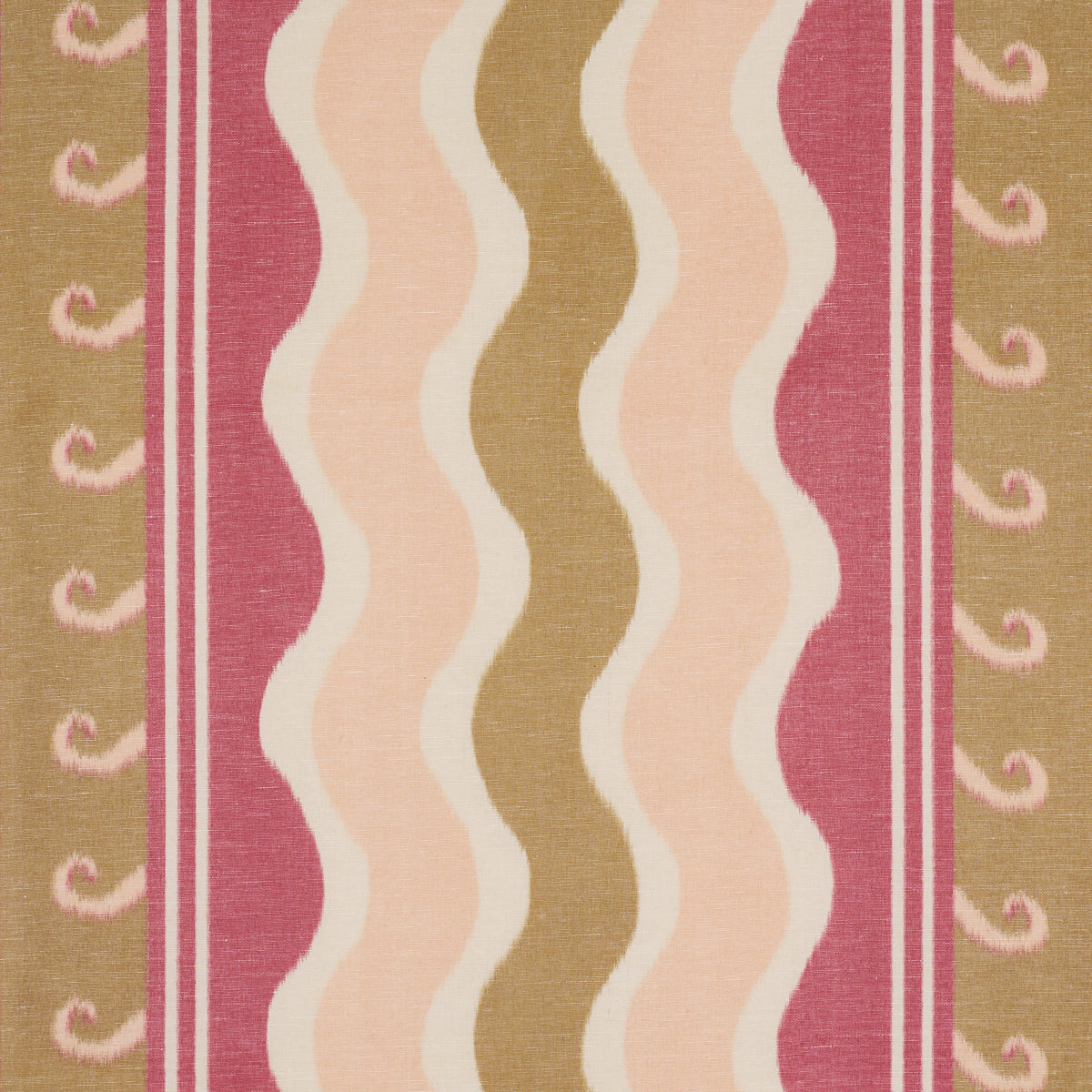 Schumacher Roman Reverie stof Gold & Rose 182631
