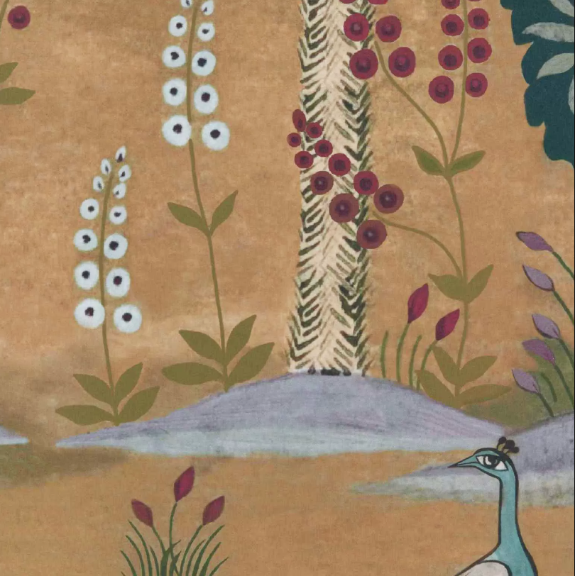 1838 Wallcoverings behang Garland of Ragini - Night Wall Mural 2412-183-02
