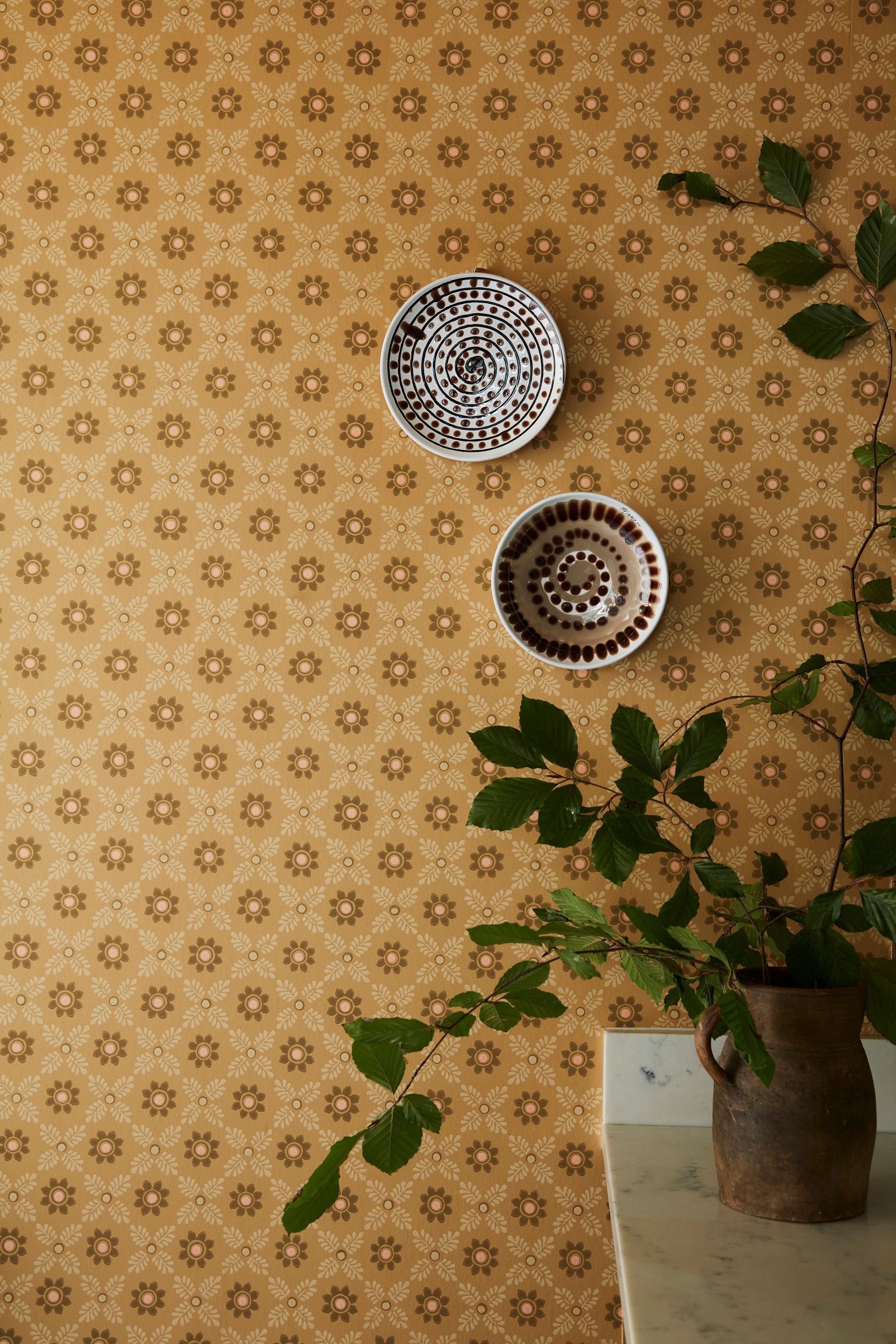 Little Greene Behang Ditsy Block - Bombolone