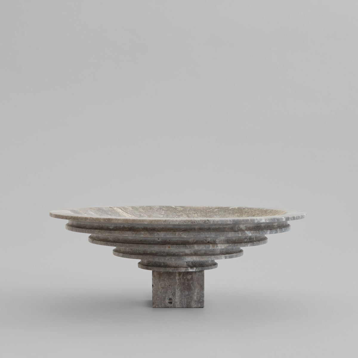 101 Copenhagen Sori Tray Big Silver Travertine