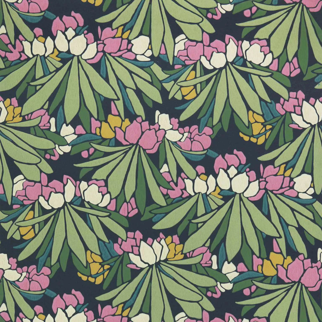 1838 Wallcoverings behang Rhododendron - Magenta Pink 2412-176-01
