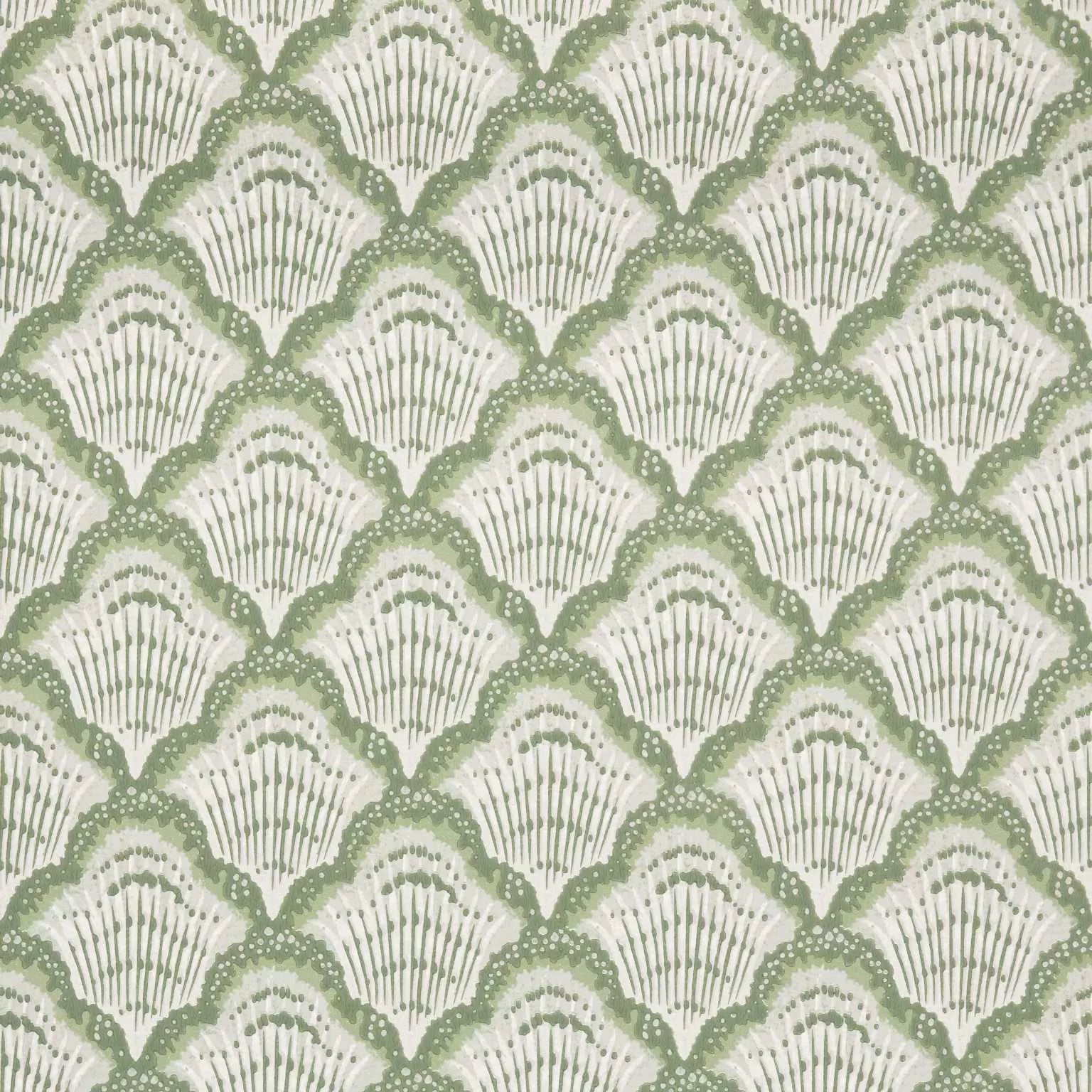 1838 Wallcoverings behang Calico Shell - Verde Green 2412-179-02