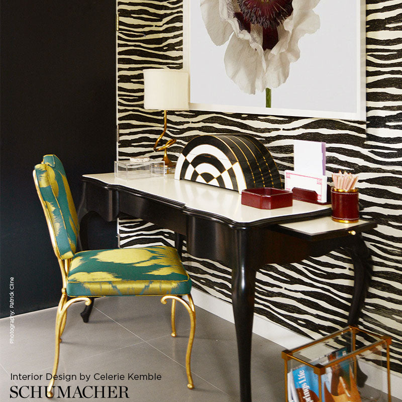 Schumacher Ripple Sisal Grass detail textuur