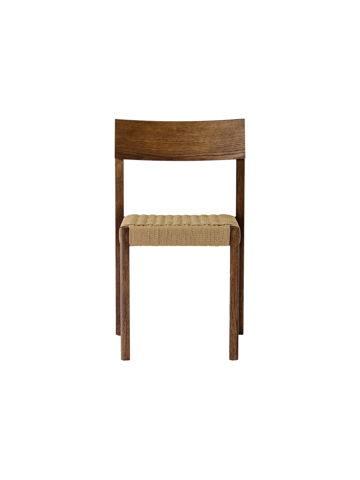 Audo Mauro Dining Chair Dark Stained Oak paper cord voor