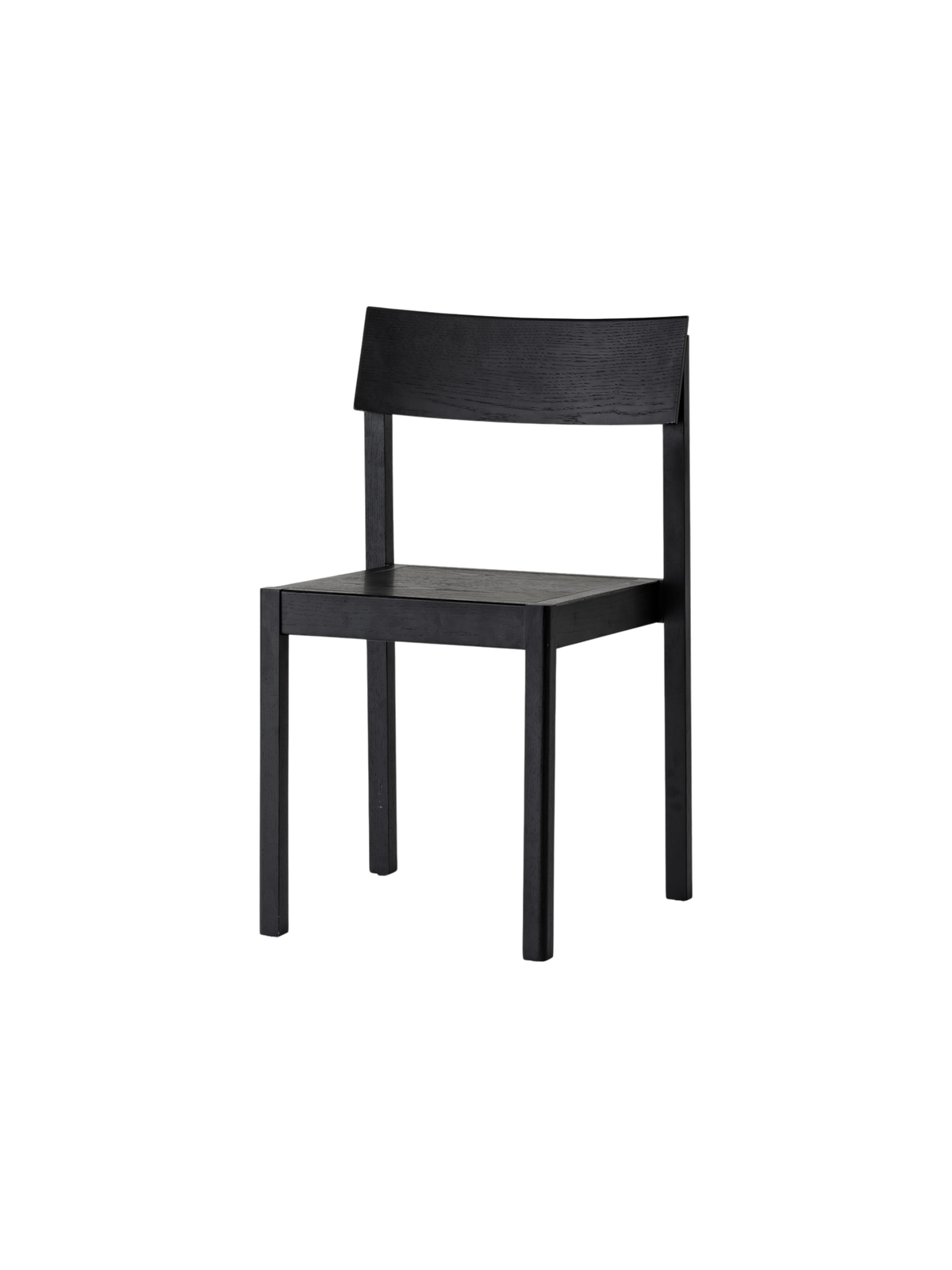 Audo Mauro Dining Chair Black Oak hoekig