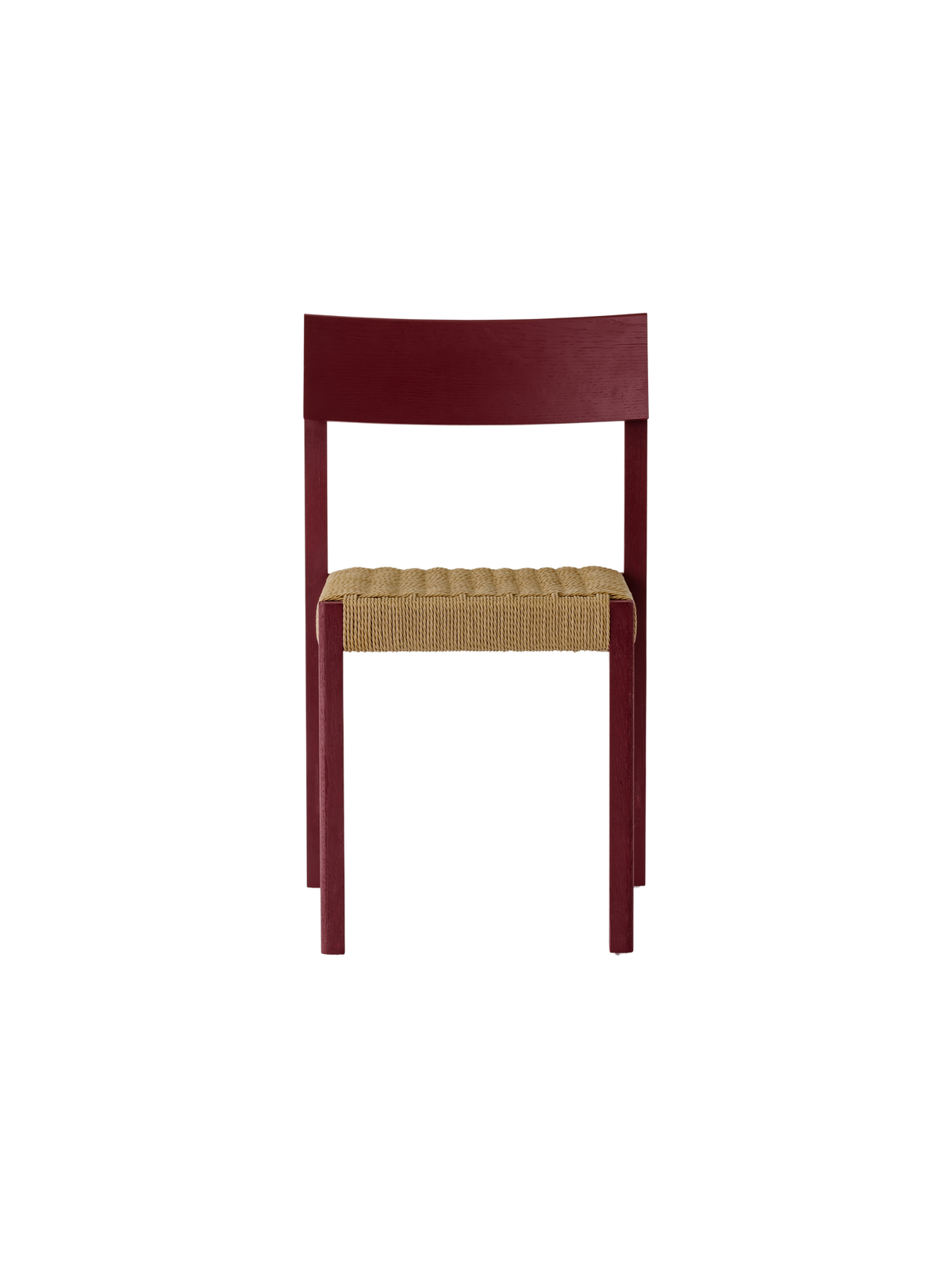 Audo Mauro Dining Chair French Red Oak paper cord voor