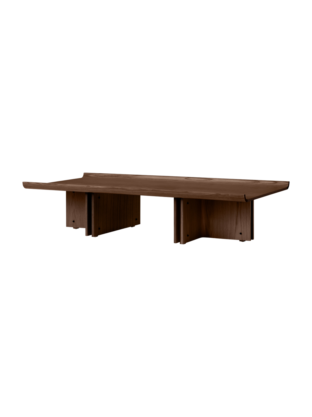 Audo Conrad Lounge Table Dark Stained Oak hoekig