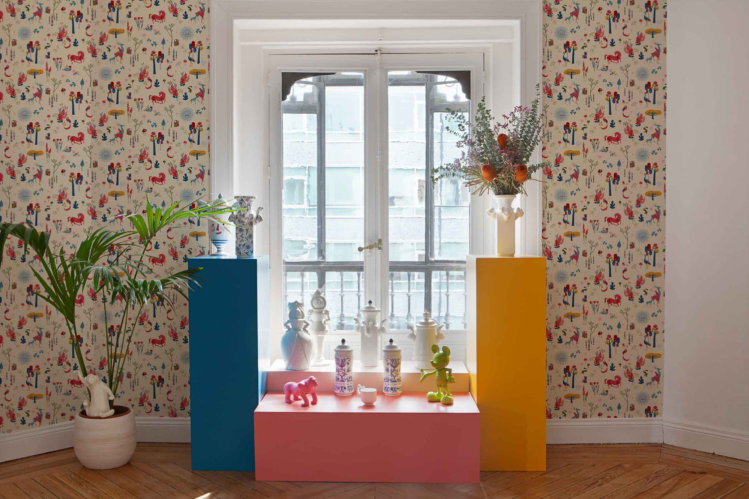 Coordonné behang El bosque animado Día 8000001