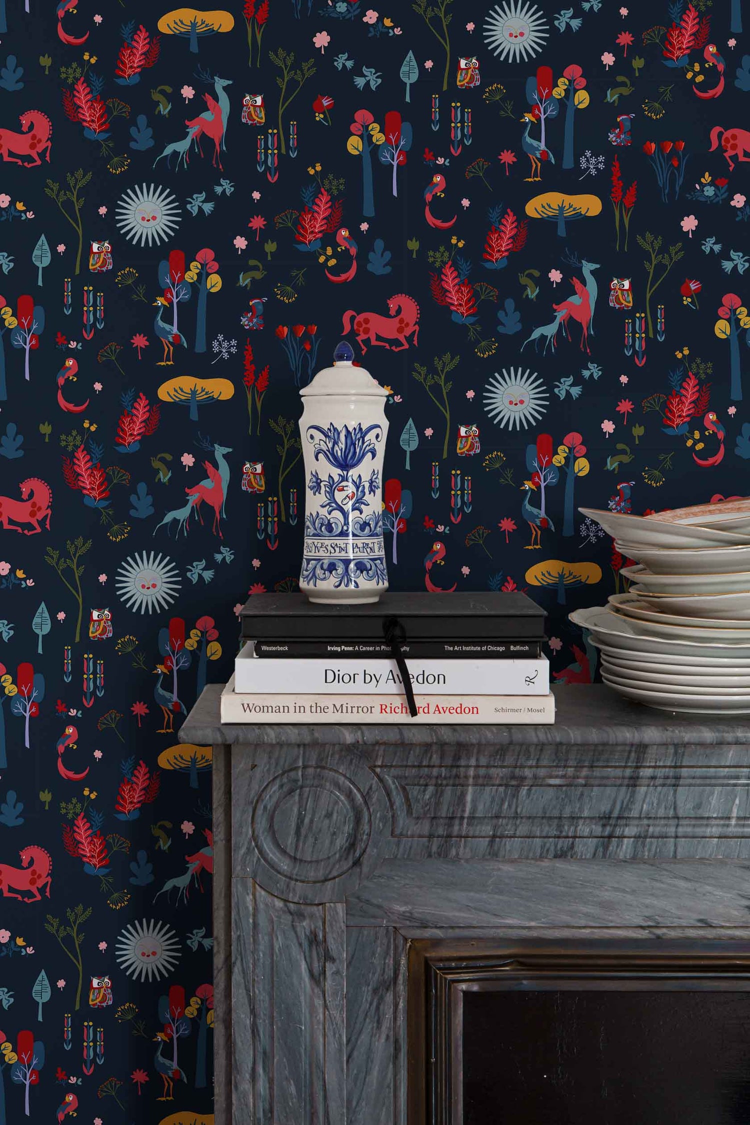 Coordonné behang El bosque animado Noche 8000002