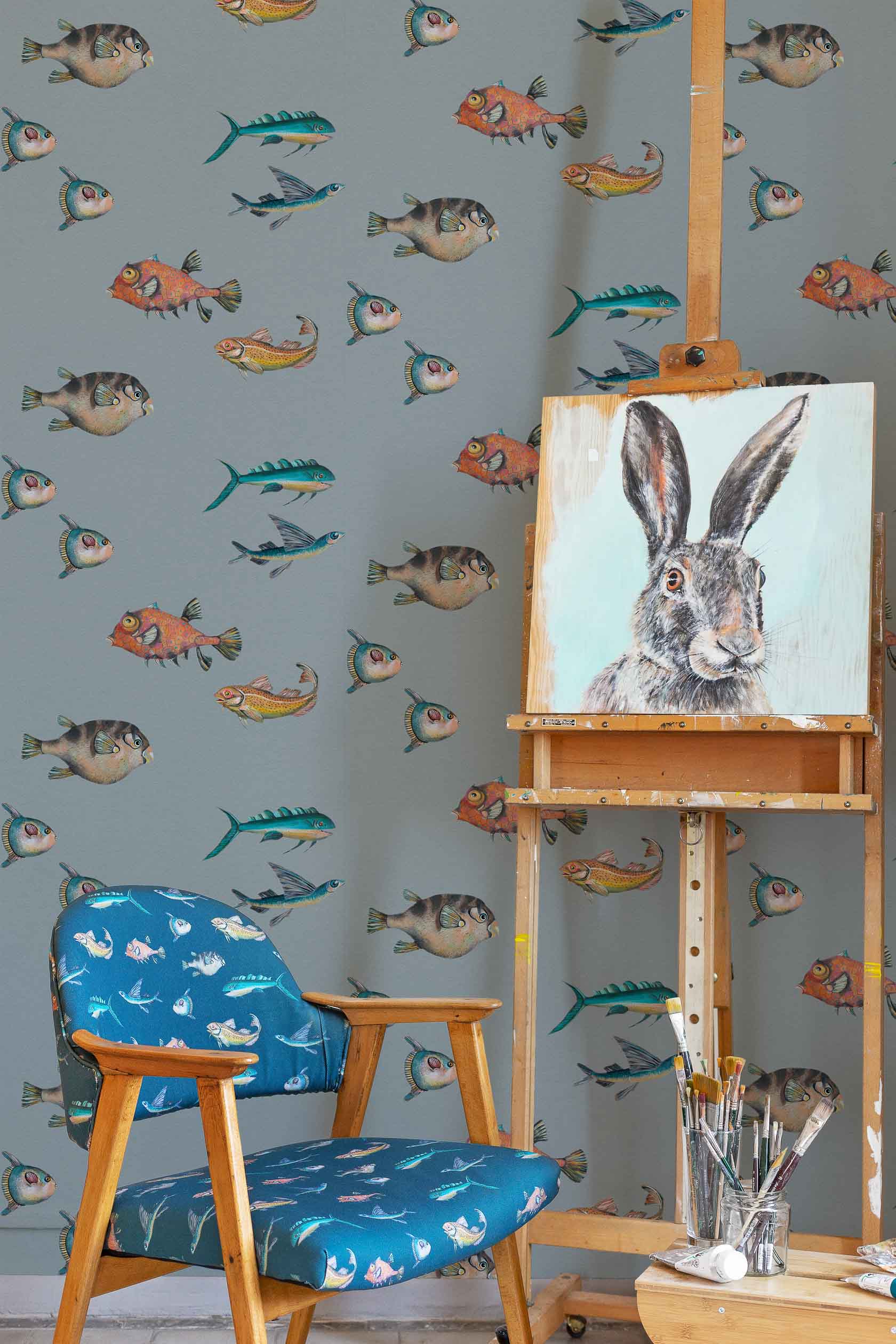 Coordonné behang Peces Santamans Porder 8000045