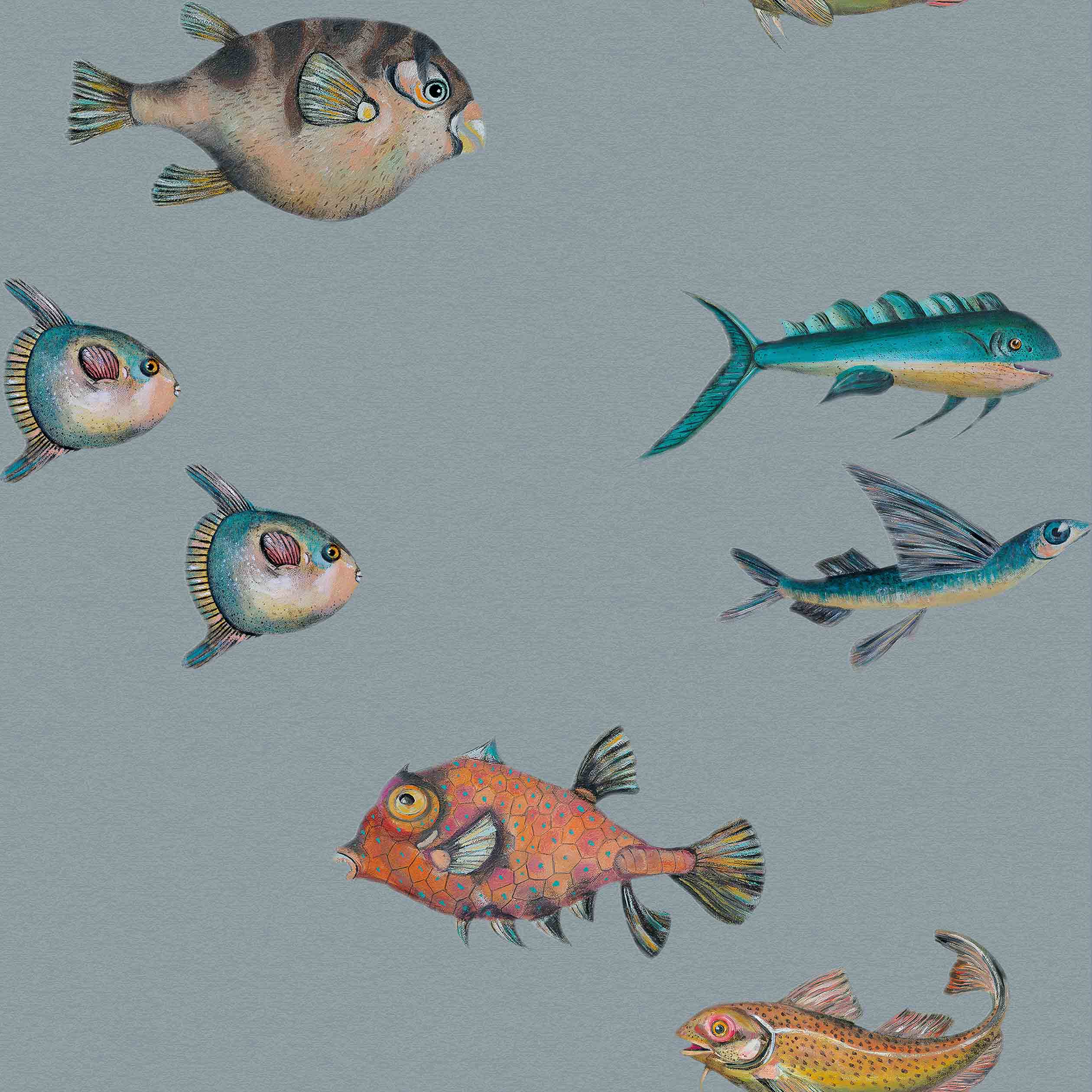 Coordonné behang Peces Santamans Porder 8000045