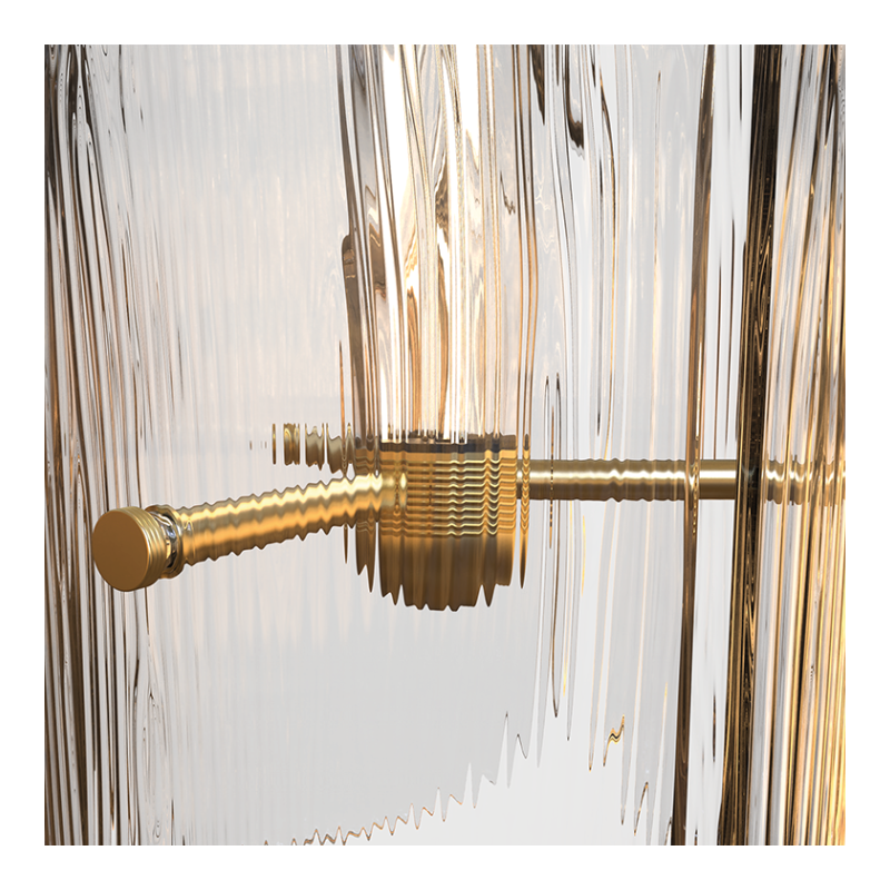 Tonone Razor Pendant Vertical transparant glas hanglamp