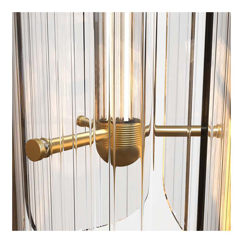 Tonone Razor Pendant Vertical transparant glas hanglamp