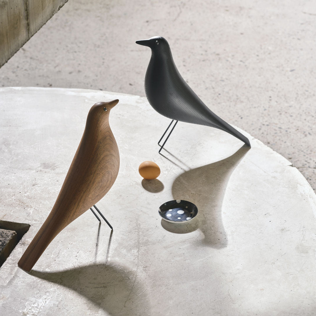 Vitra Eames House Bird zwart en walnoot