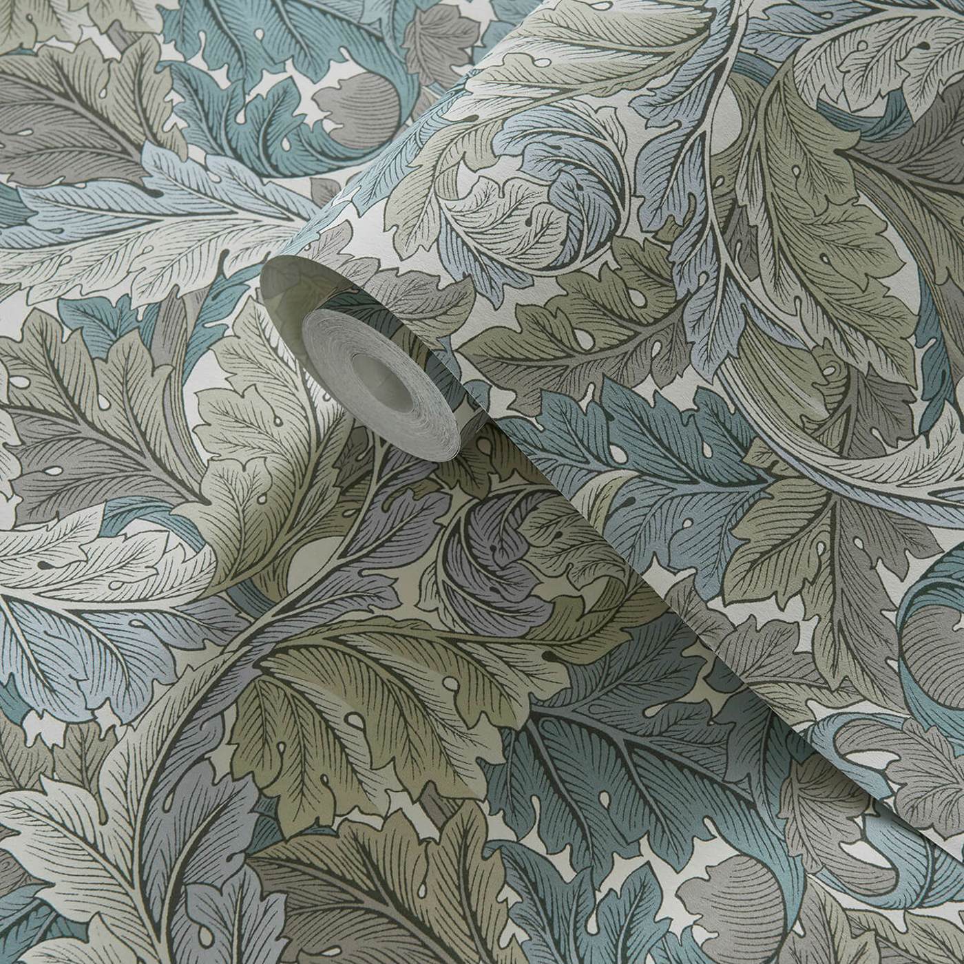 Clarke & Clarke behang Acanthus Slate/Dove W0175/03