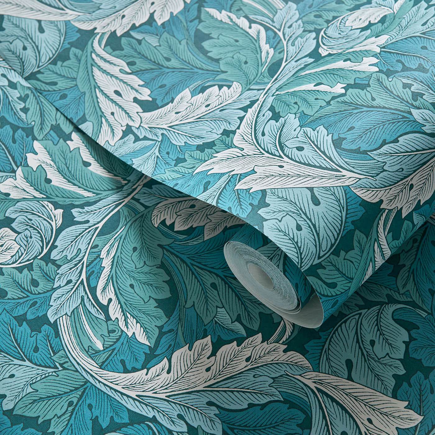 Clarke &amp; Clarke behang Acanthus Teal W0175/04