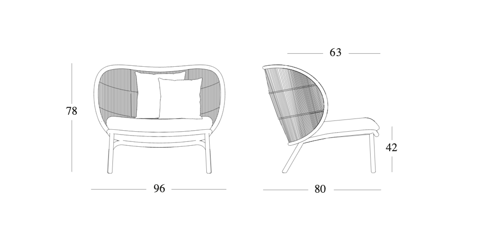 Vincent Sheppard Kodo lounge chair maten