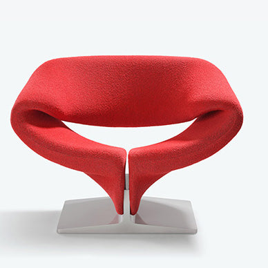 Artifort Ribbon lounge rood