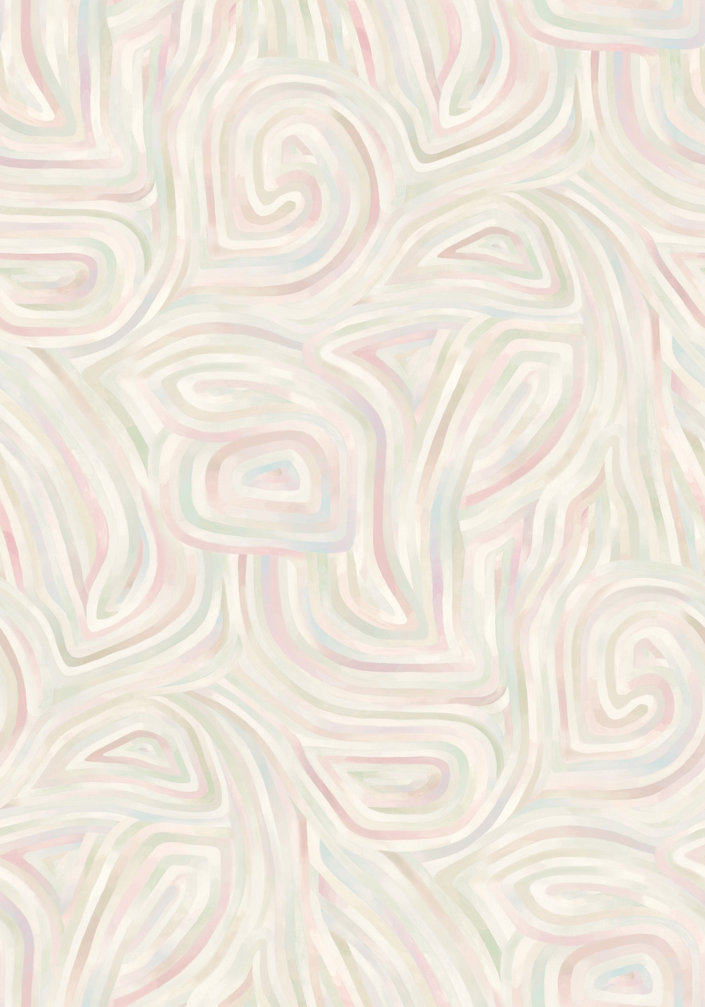 Cole and Son behang Kawakubo Apple White & Rose 126/4009