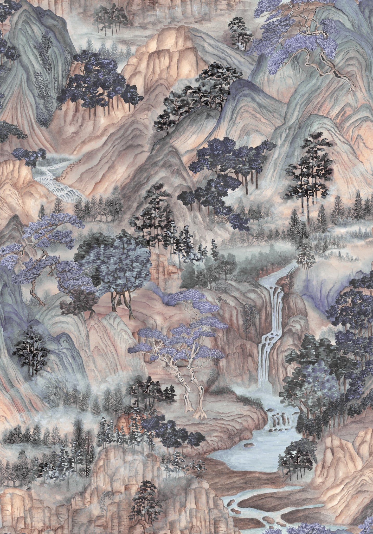 Cole and Son behang Mountainscape Misty 126/11041