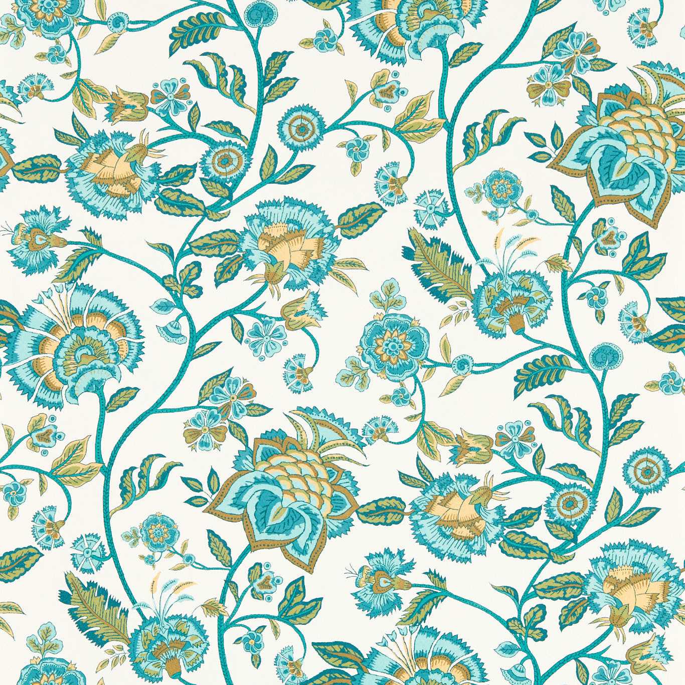 Clarke & Clarke behang Barmeri Teal W0232/05