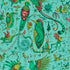 Clarke en Clarke behang Quetzal in de kleur Aqua W0217-01