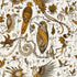 Clarke & Clarke behang Quetzal in de kleur Gold W0217-02
