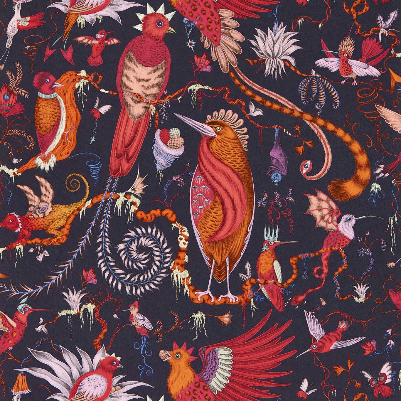 Clarke & Clarke behang Quetzal in de kleur Violet W0217-04