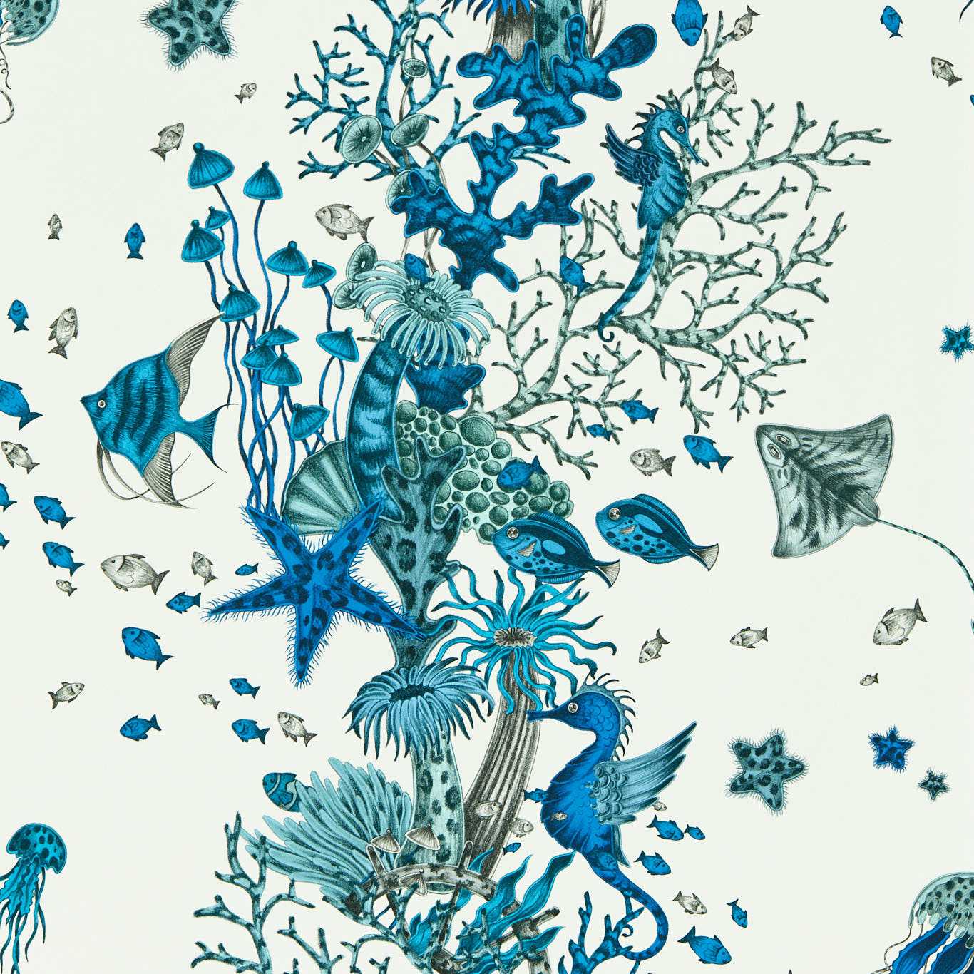 Clarke en Clarke behang Seaforest in de kleur Blue W0218-02