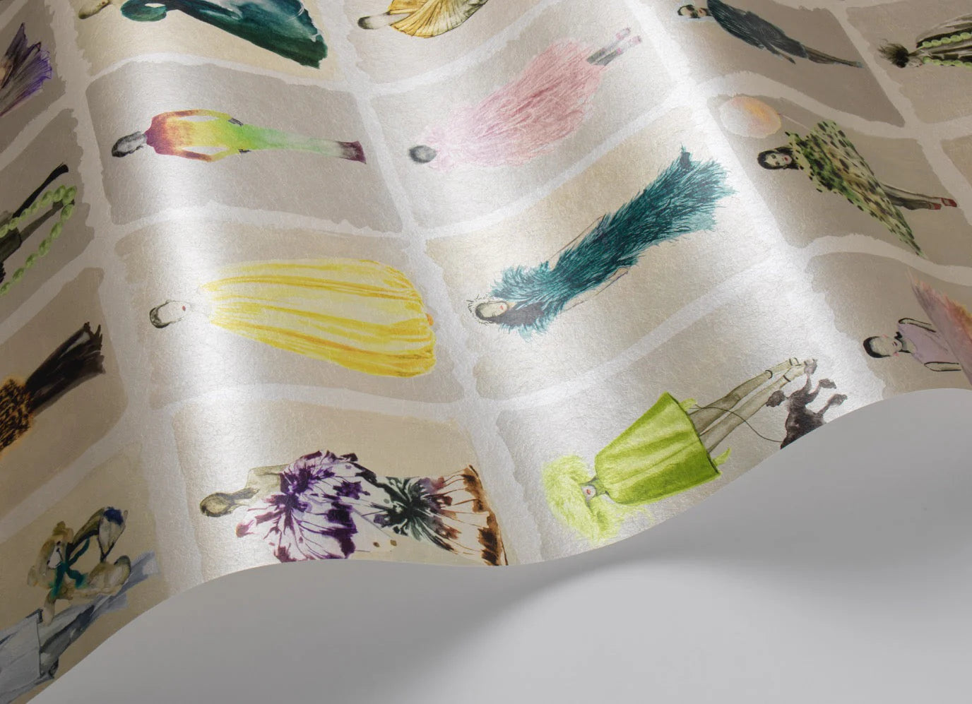 Cole and Son behang Couture Carousel - Pastel Pearl 75/1003M vliesbehang