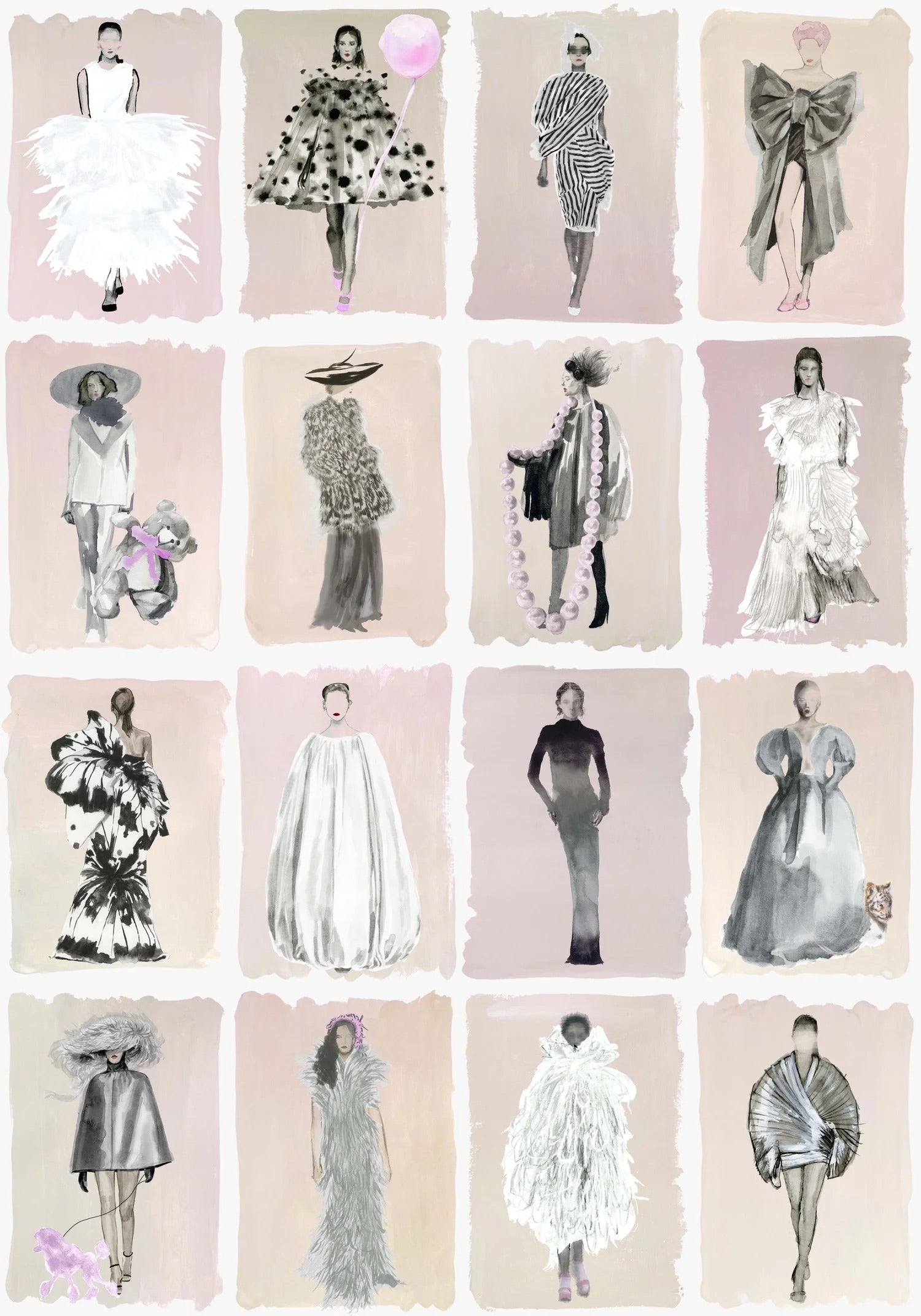 Cole and Son behang Couture Carousel - Blush Pearl 175/1006M hele afbeelding