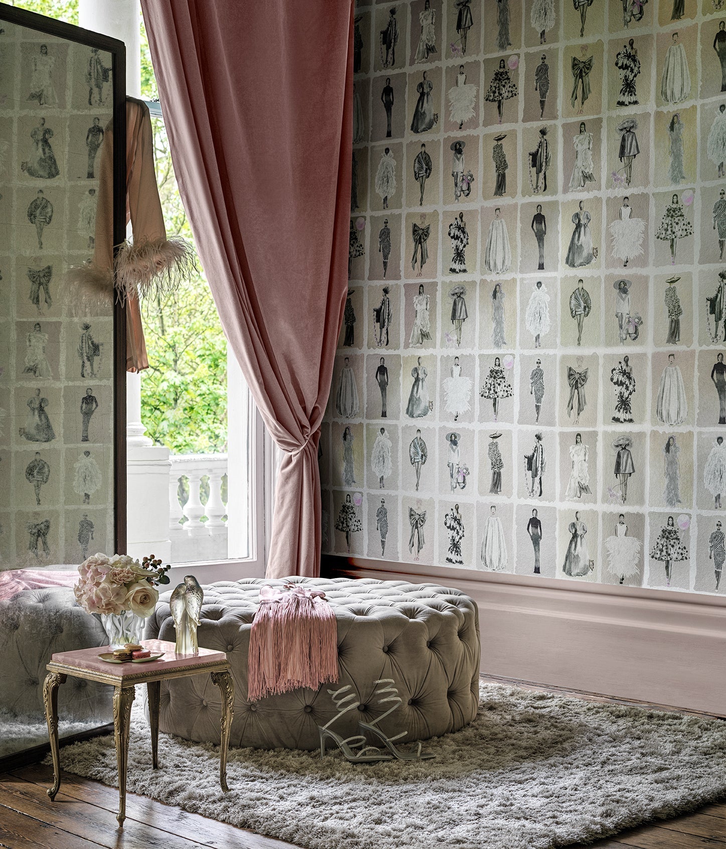 Cole and Son behang Couture Carousel sfeerbeeld