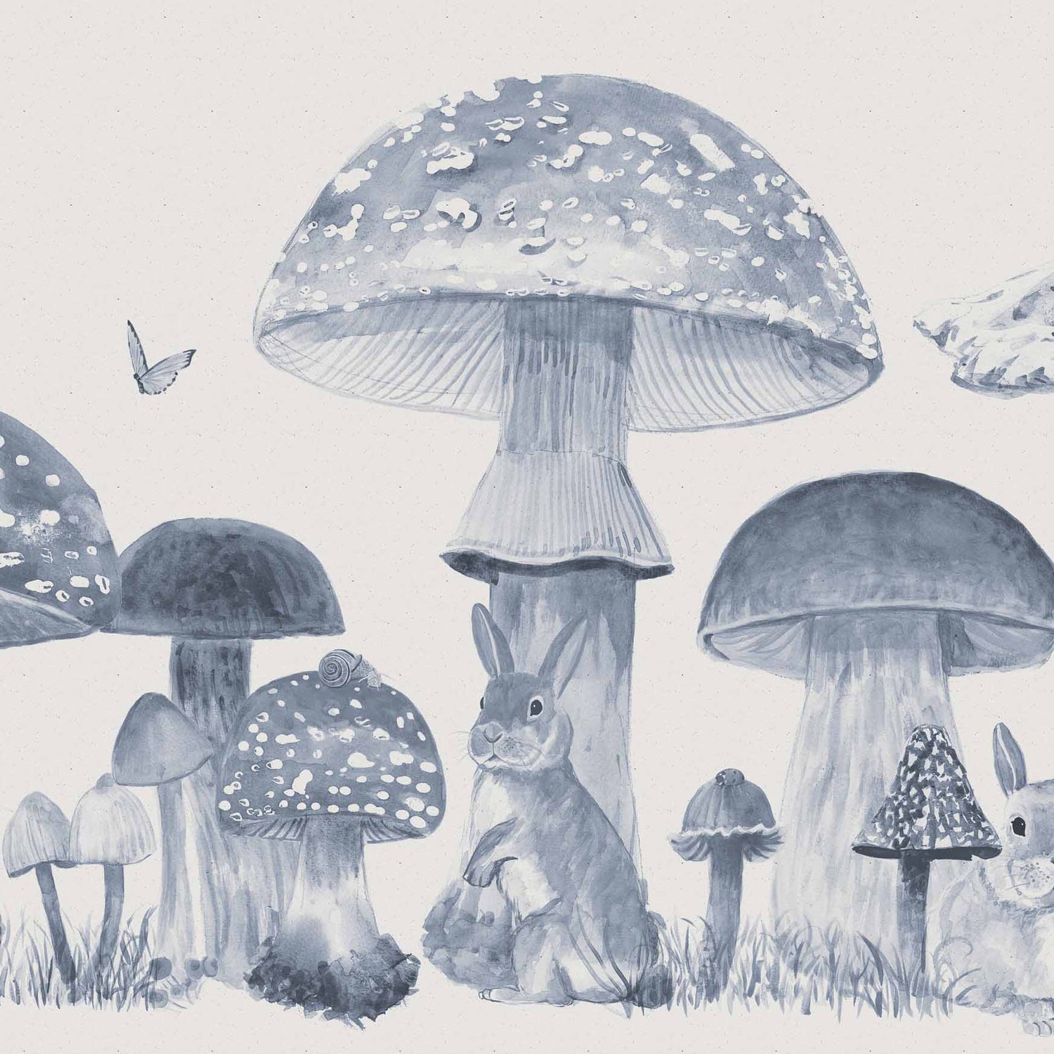 Coordonné behang Sweet forest Azure 9700013