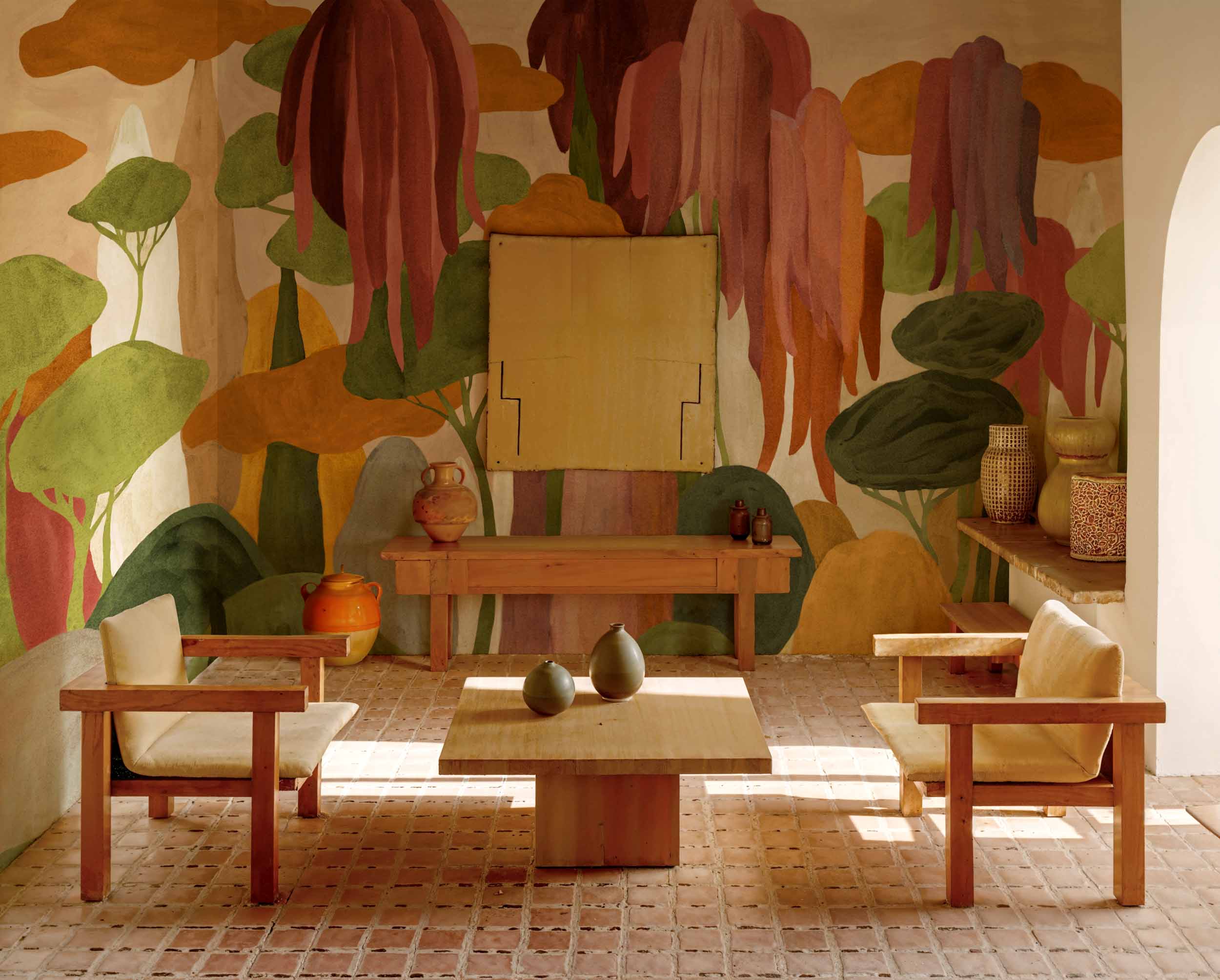 Coordonné Behang Camécuaro Cactus C00053