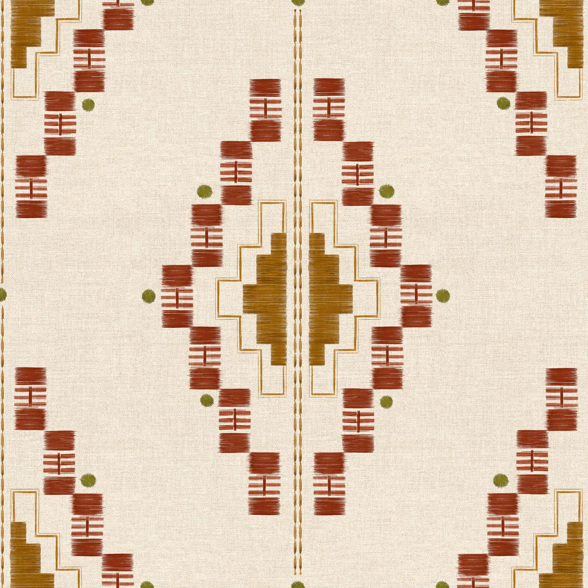 Coordonné behang Andes Terracota C00026