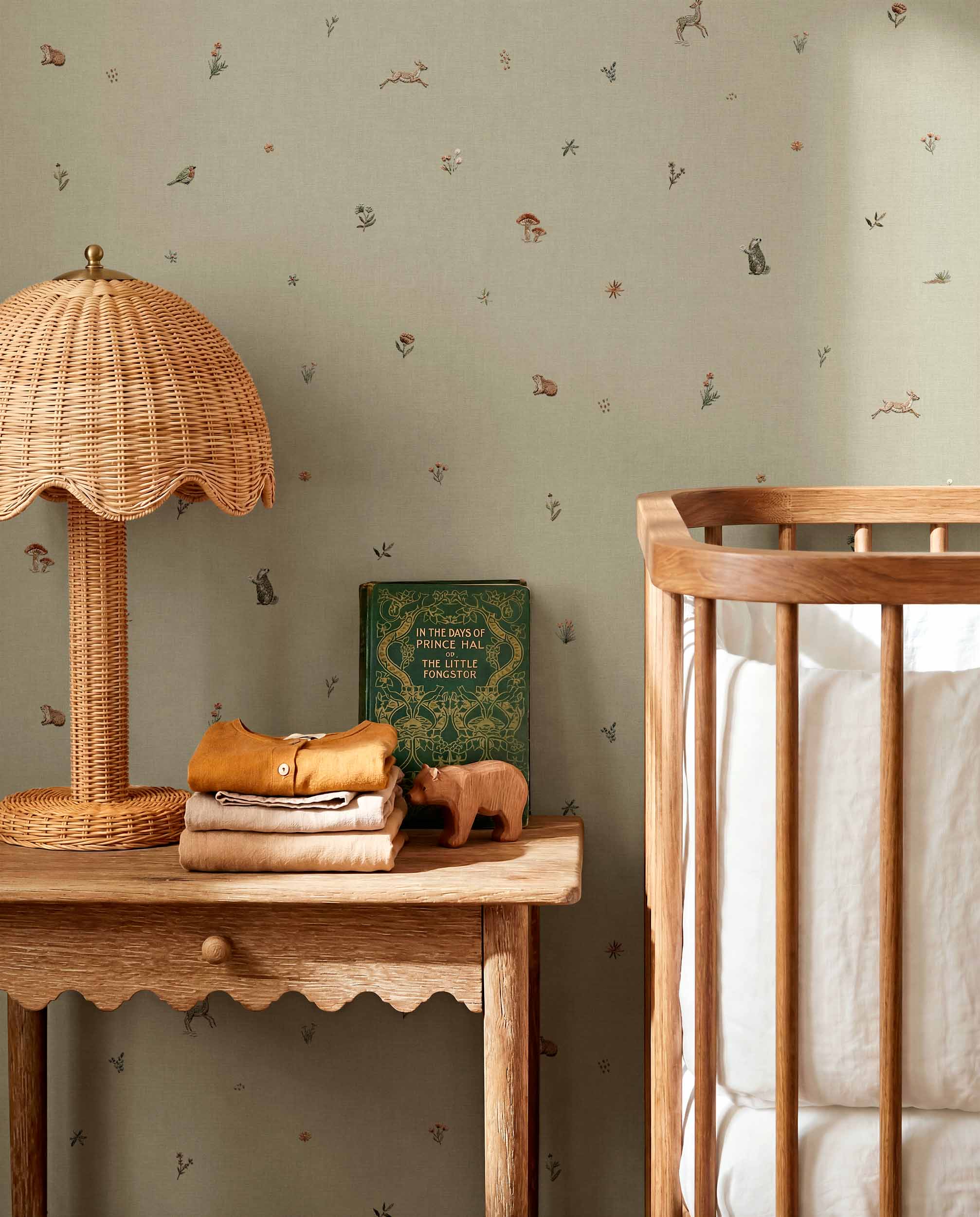 Coordonné behang Bambis Mint D00330