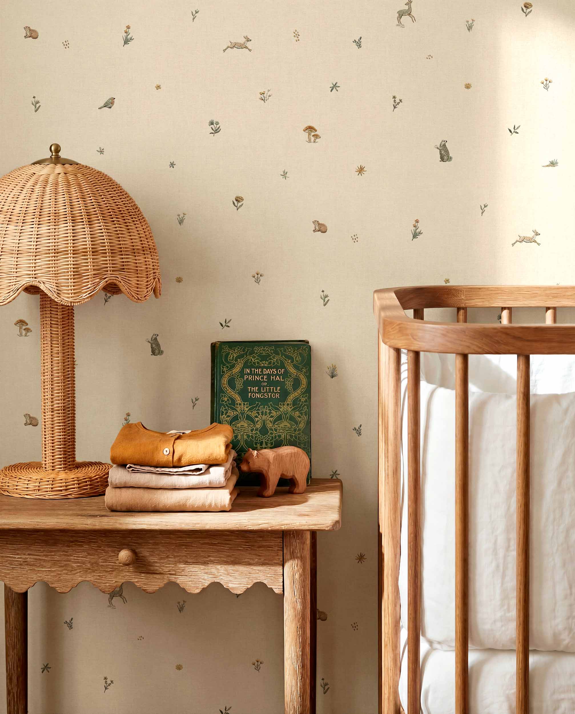 Coordonné behang Bambis Natural D00327
