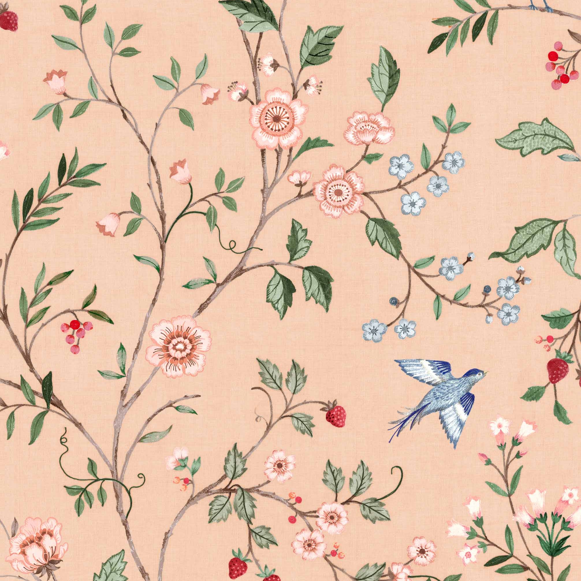 Coordonné behang Bucolic Peach D00304