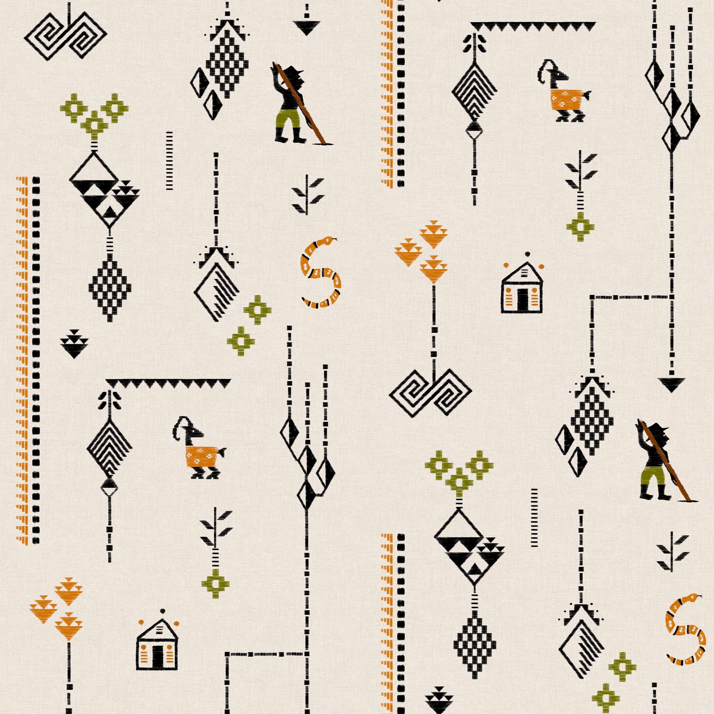 Coordonné behang Criollo Arena C00025