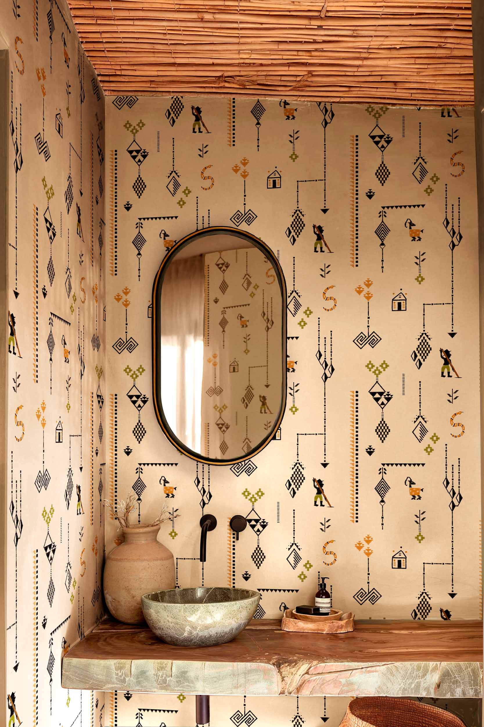 Coordonné behang Criollo Arena C00025