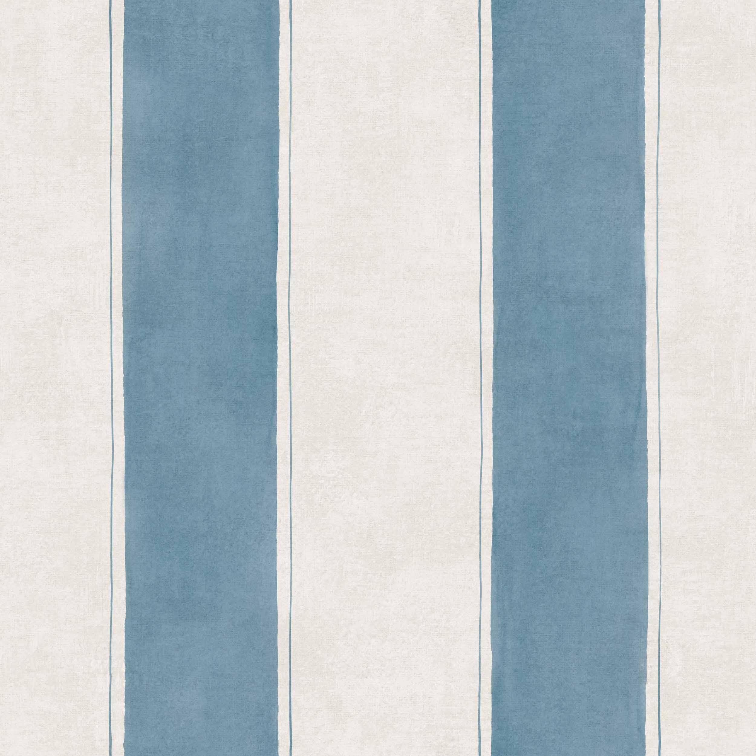 Coordonné behang Florentine Stripe Sapphire D00115
