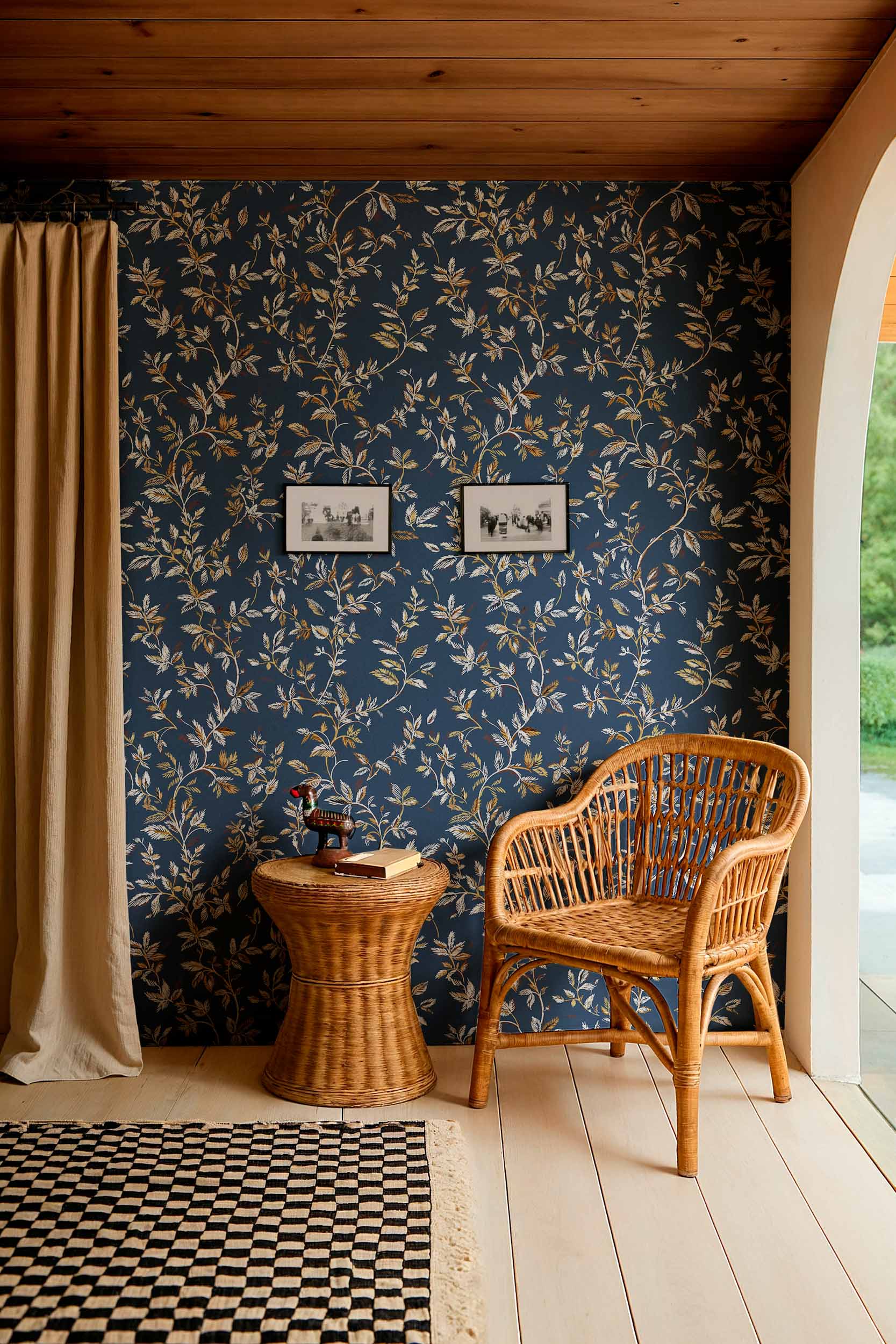 Coordonné behang Tenango Índigo C00042