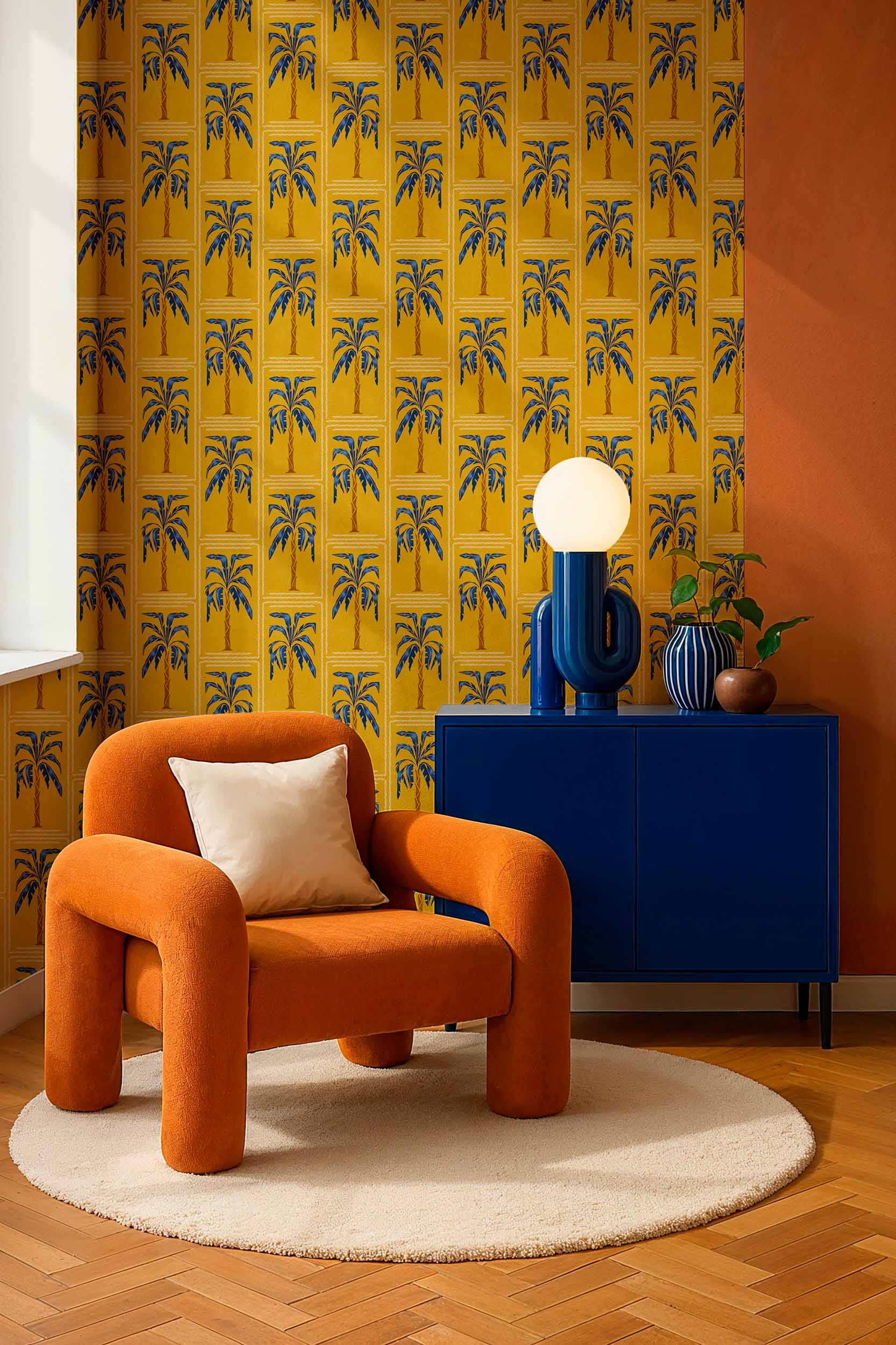 Coordonné behang Veraneo Golden C00115