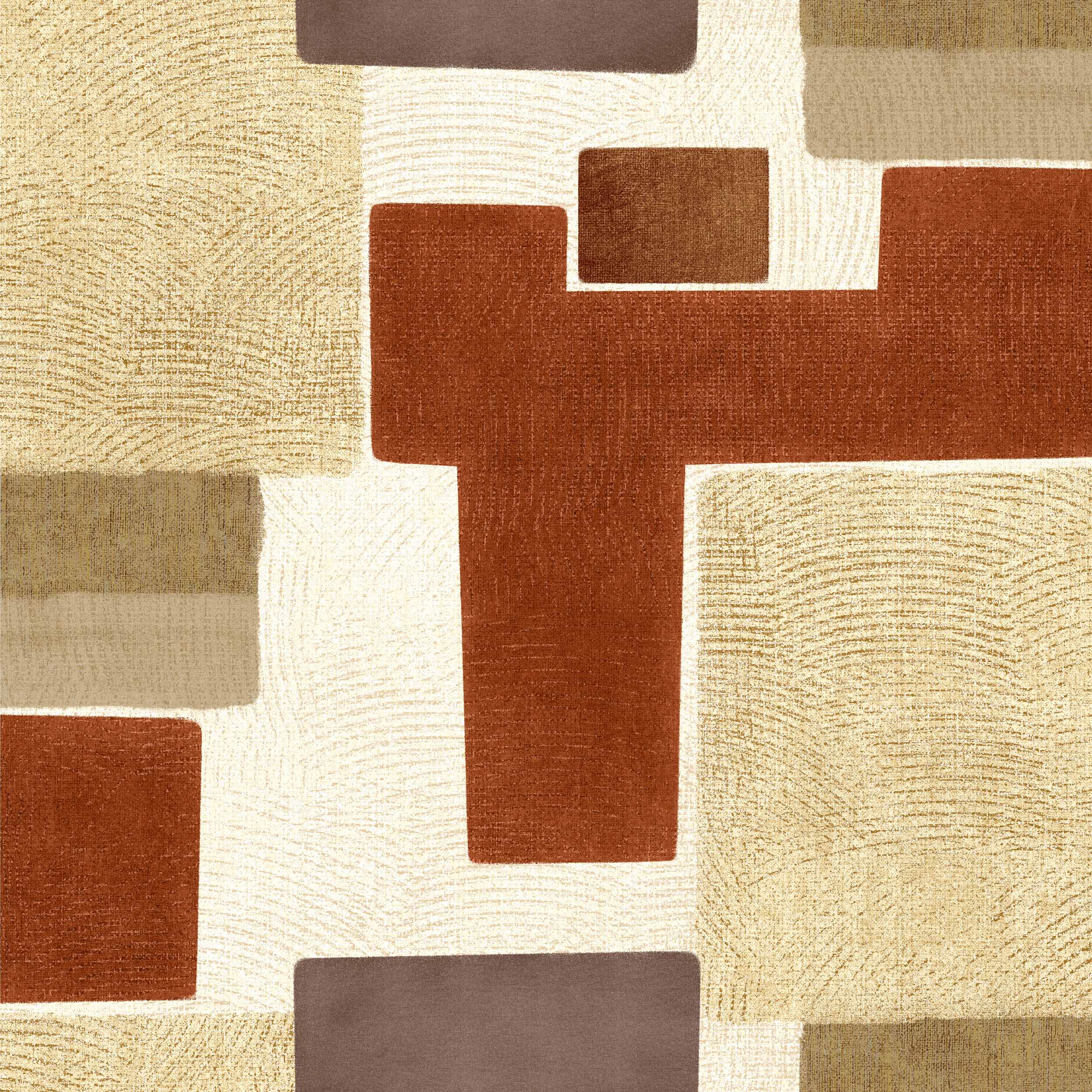 Coordonné behang Zacatecas Terracota C00001