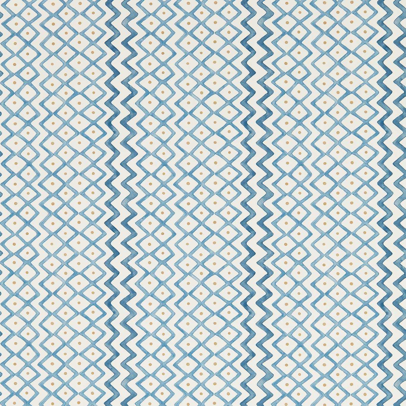 Sanderson behang Khes Indigo/Woad 217453