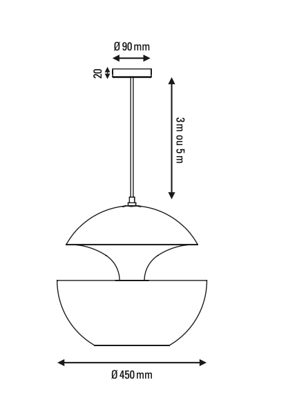 DCW éditions Here Comes the Sun Ø45 hanglamp